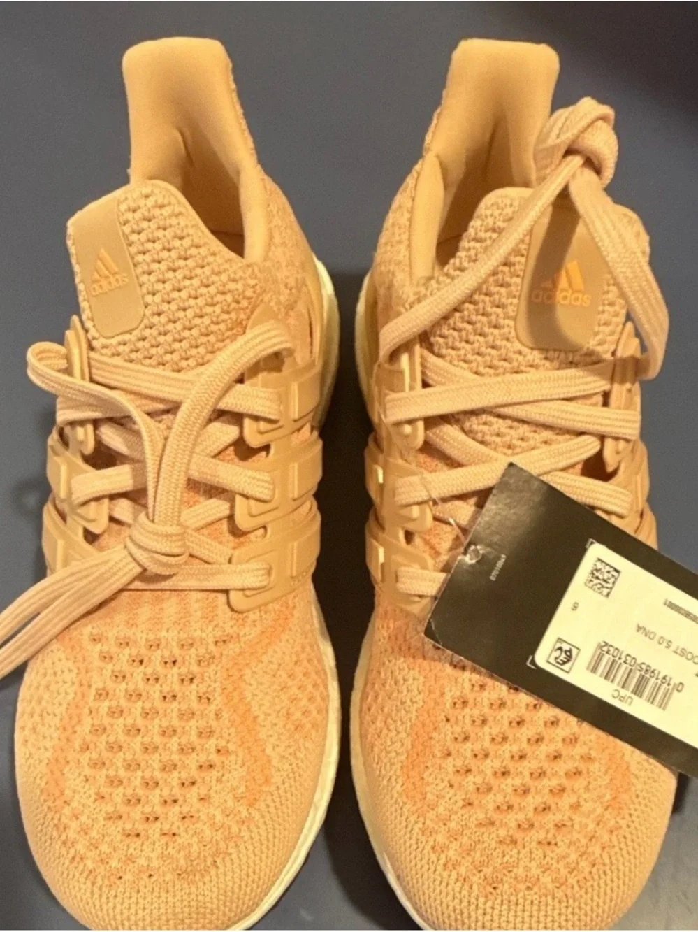 adidas Women’s Ultraboost Knit Sneaker - Blush Beige